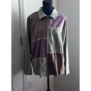 Vintage 90s Keneth Too Women's Zip Up Jacket‎ Size 2X